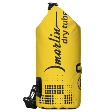 Гермомешок 10 литров желтый с лямкой  и карманом Marlin Dry Tube 10 L