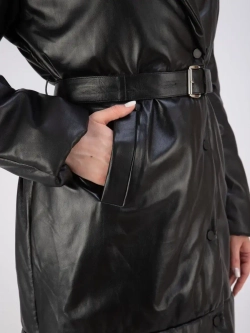 Пальто кожаное из натуральной кожи