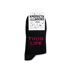 Носки КРЕПОСТЬ THUG Life, черный