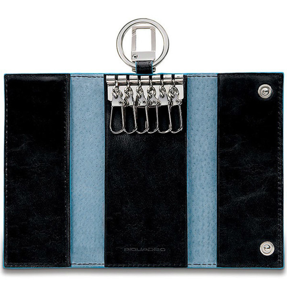 Ключница Piquadro Blue Square PC1397B2/N черный натур.кожа