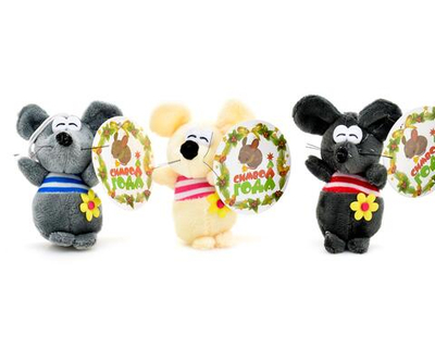Мягкая игрушка Мышь 8см, пакет