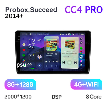 Teyes CC4 Pro 9" для Toyota Probox, Succeed 2014+