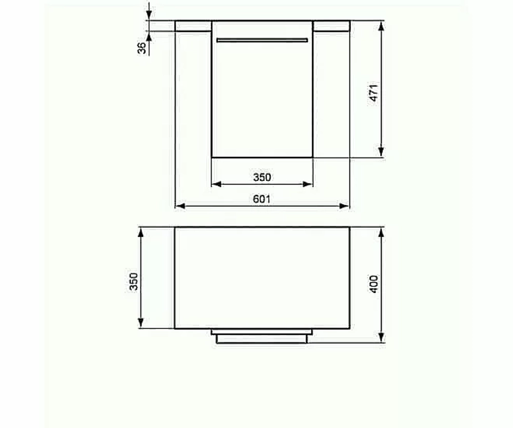 Боковой шкафчик Ideal Standard Daylight K2223HG 35 белый матовый