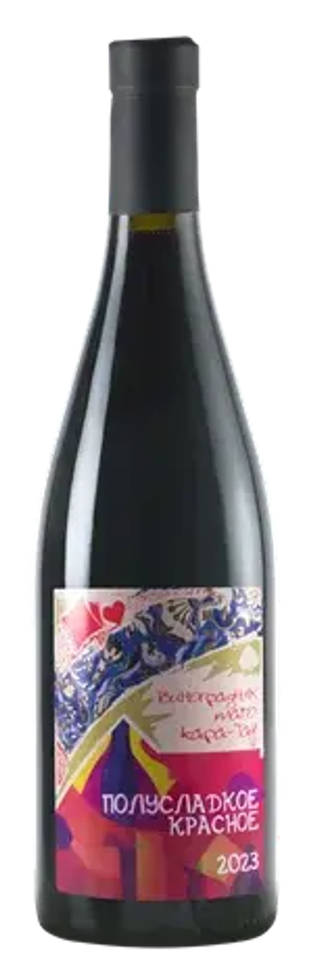 Вино полусладкое красное "Бубновый Валет" ТЗ "Усадьба Александровская" 0.75л