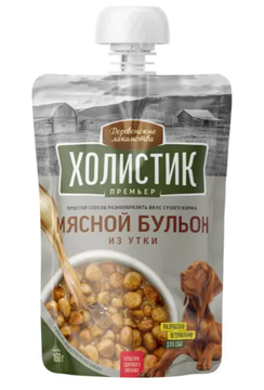 Деревенские лакомства Холистик Мясной бульон для собак из утки, 160 гр