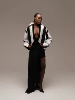 Куртка 4B, Черно-белая