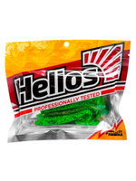 Виброхвост Helios Shaggy 5,12"/13 см Black & White 5шт. (HS-18-023)