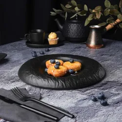 Блюдо круглое d 26,5 см h3,3 см Black Raw Stellar P.L. Proff Cuisine [1]