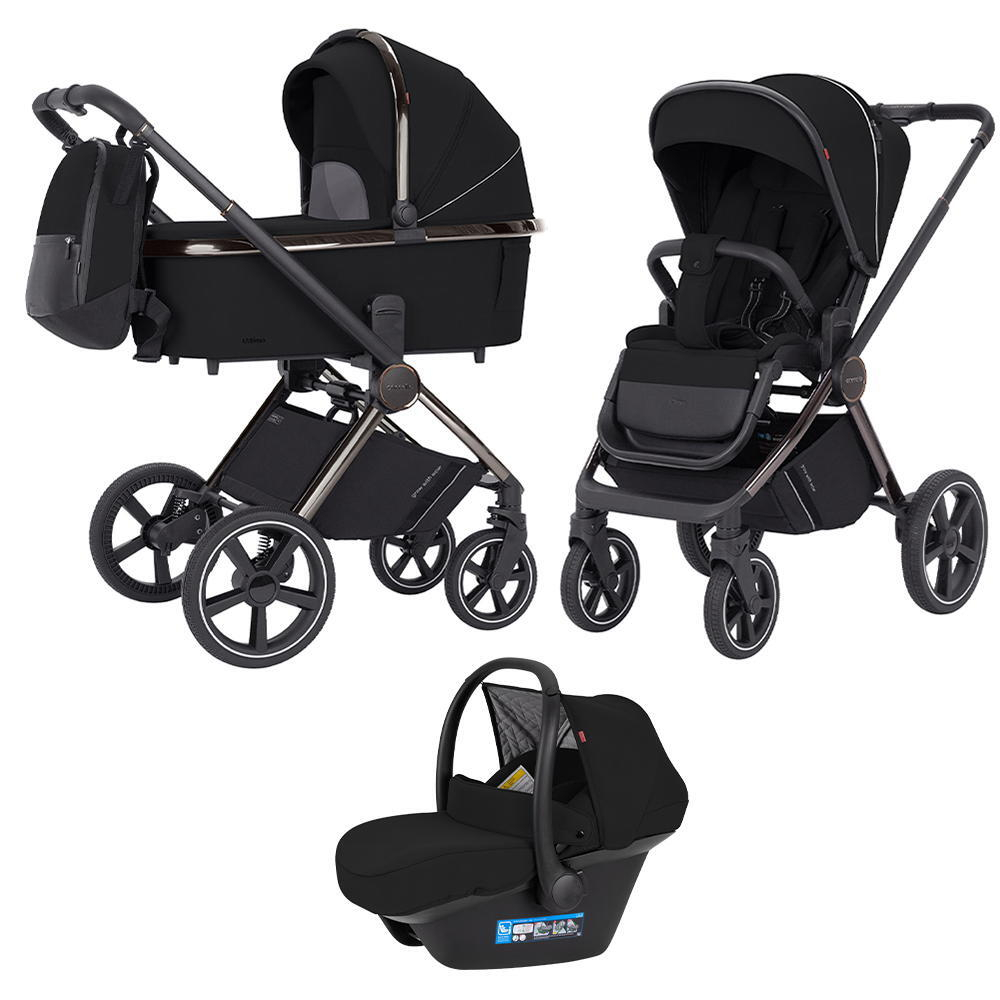 Коляска 3 в 1 Carrello Ultimo CRL-6521 Chrome Sable Black