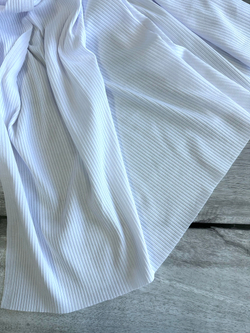 Трикотаж-лапша плотная, White