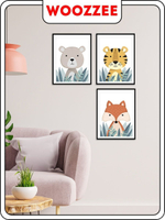 Набор детских постеров "Милые зверюшки" 3 шт.