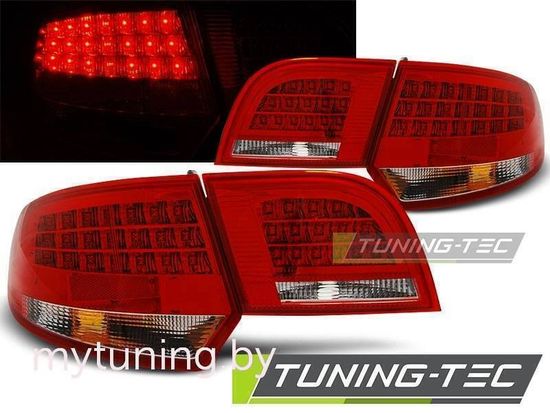 Задние фонари Audi A3 8P sportback red white led
