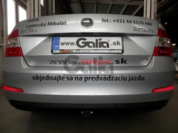 Фаркоп оцинкованный Galia S105C для Skoda Octavia седан/универсал 2013-(паспорт и сертификат в комплекте)(без электрики)