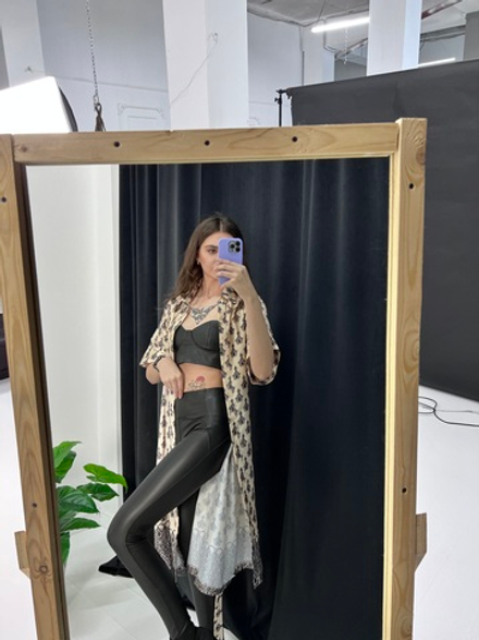 Лосины My star чёрные зауженные