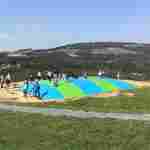 Надувная подушка для установки в грунт «Воздушный остров», 15×10×2 м