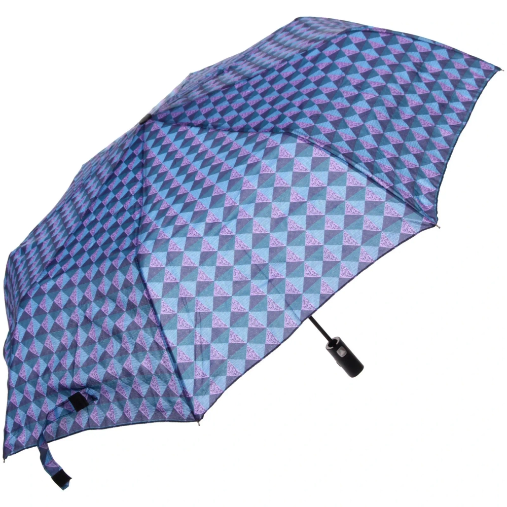 Зонт полуавтомат унисекс «Ultramarine - Ромбомания», микс 6 цветов, 8 спиц, d-100см, длина в слож. виде 68см