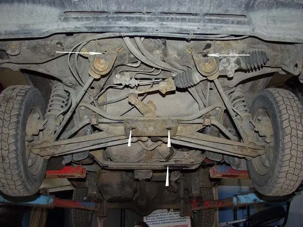 Защита картера и КПП Sheriff для Daewoo Dаmas I (B100) 1991-2004 арт.06.0190