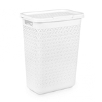 Корзина для белья 30л узкая "Элемент", белый