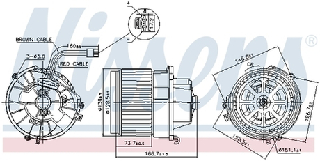 NISSENS - 87599-NIS - Interior Blower