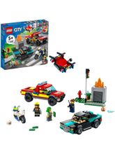 Конструктор LEGO City Fire 60319 Пожарная бригада и полицейская погоня