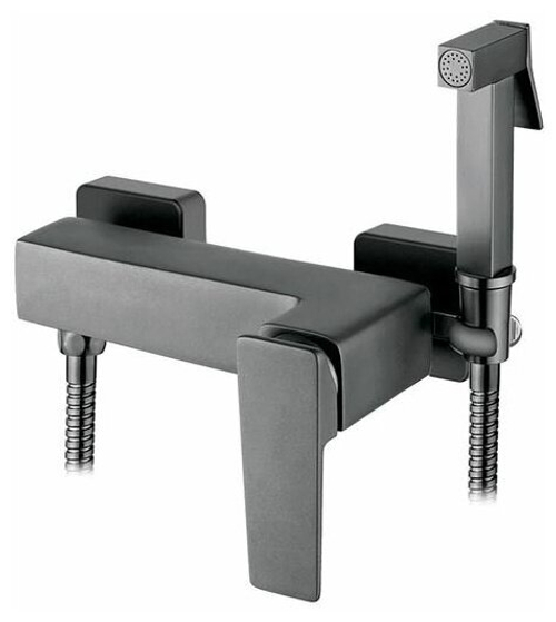 СМЕСИТЕЛЬ НАСТЕН С ГИГИЕН. ДУШЕМ CASELA 78CLU 55278U ГРАФИТ