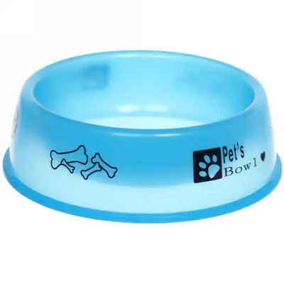 Миска пластиковая «Мр. Декстер», цвет голубой, 18*5,5см /450мл