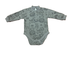 Боди с длинным рукавом на кнопках из кулирки (100% хлопок) на рост 86 см