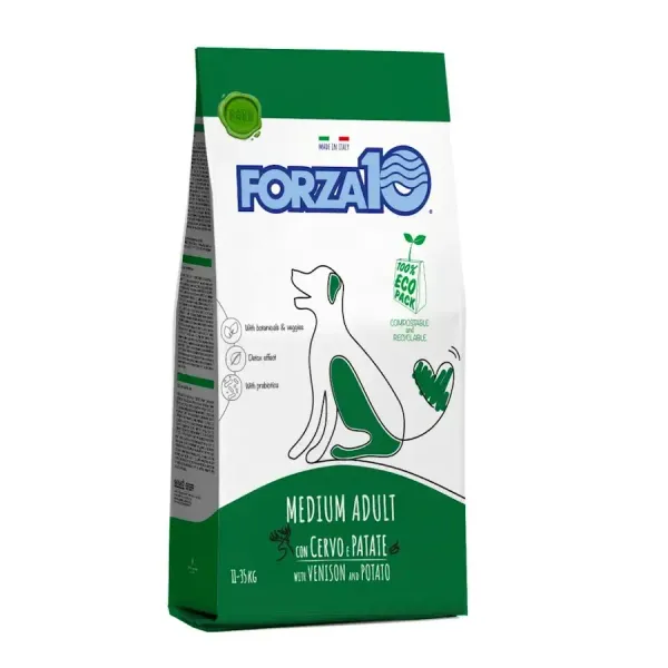 Сухой корм Forza 10 Maintenance Medium Cervo/Patate для собак средних пород с олениной и картофелем