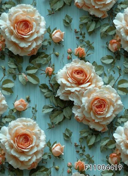 ПРЕДЗАКАЗ, ЧАЙНАЯ РОЗА, 3D - 100% хлопок 1