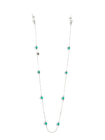 Цепочка на очки "Graini" с малахитом