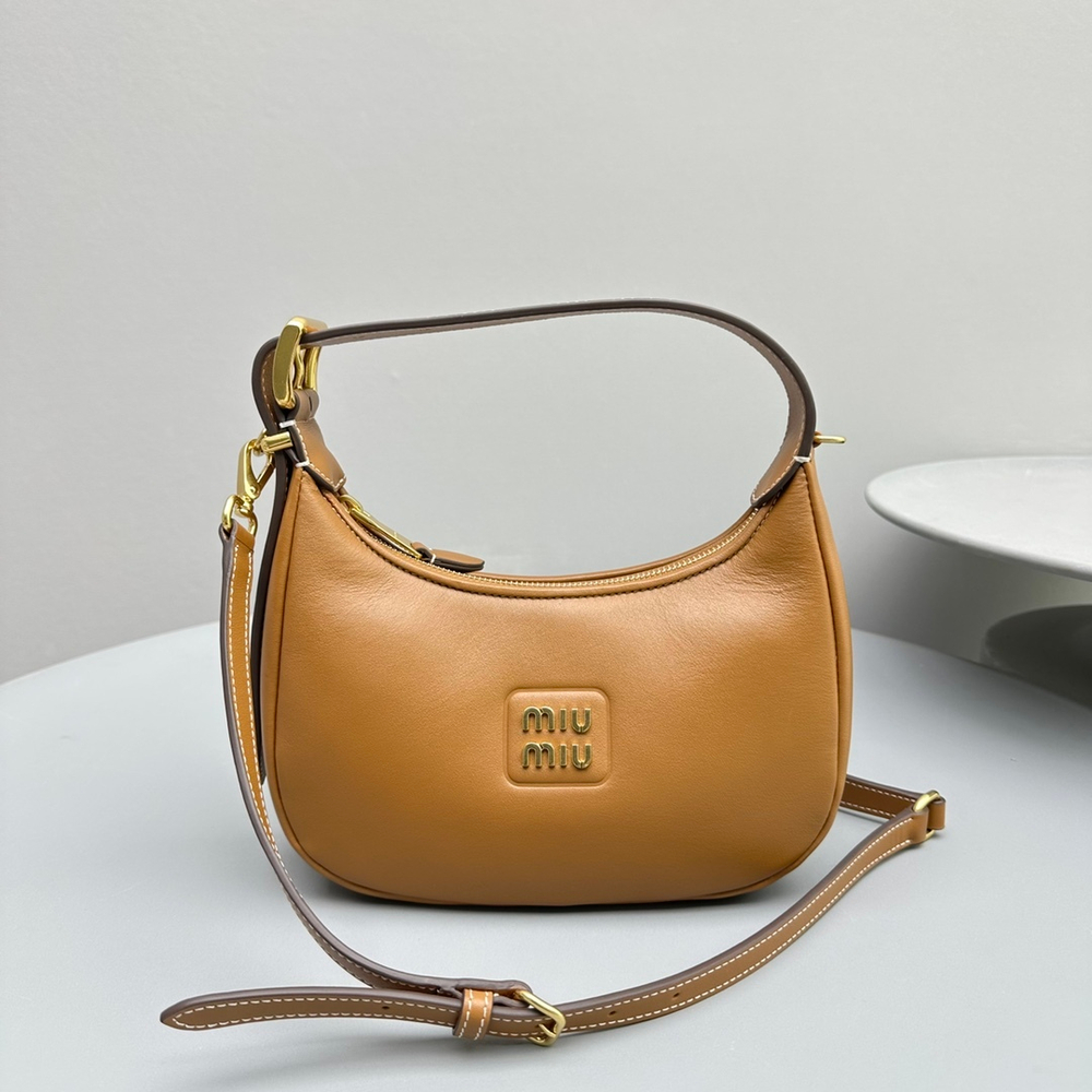 Leather Hobo Bag 20 cm