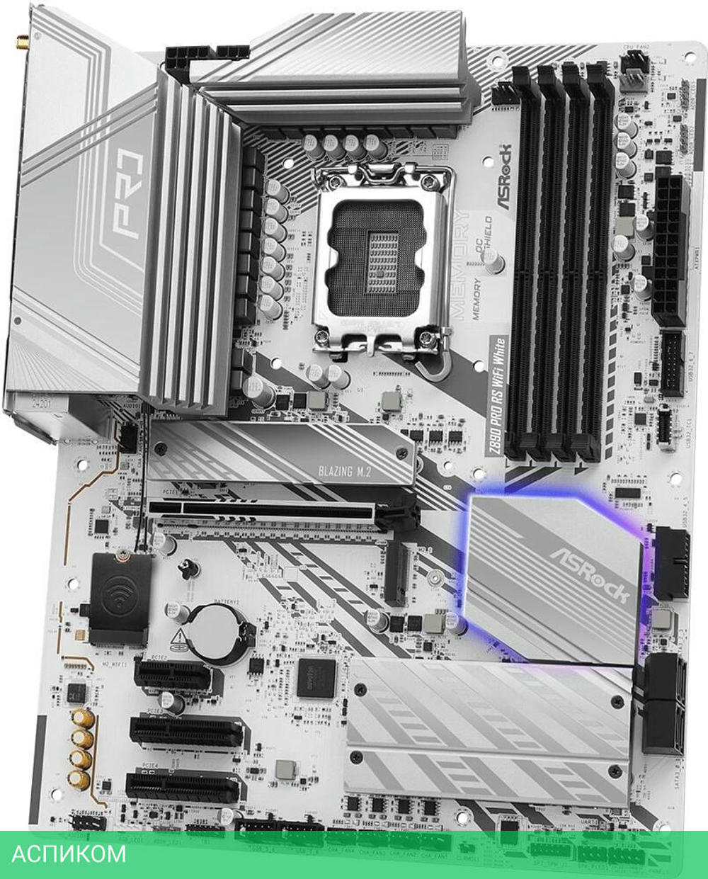 Материнская плата ASRock Z890 Pro RS WiFi White