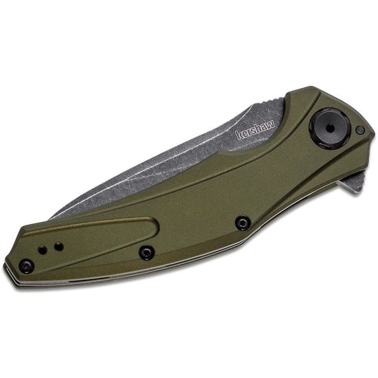 Складной нож KERSHAW Bareknuckle 7777OLBW c клинком из стали Sandvik™ 14C28N, рукоять алюминий