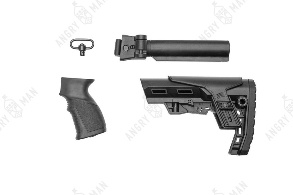 Комплект приклада для боевых складных версий АК (74м, -12, -15, "сотая" серия и тд), на базе Alpha CP, K.Arma