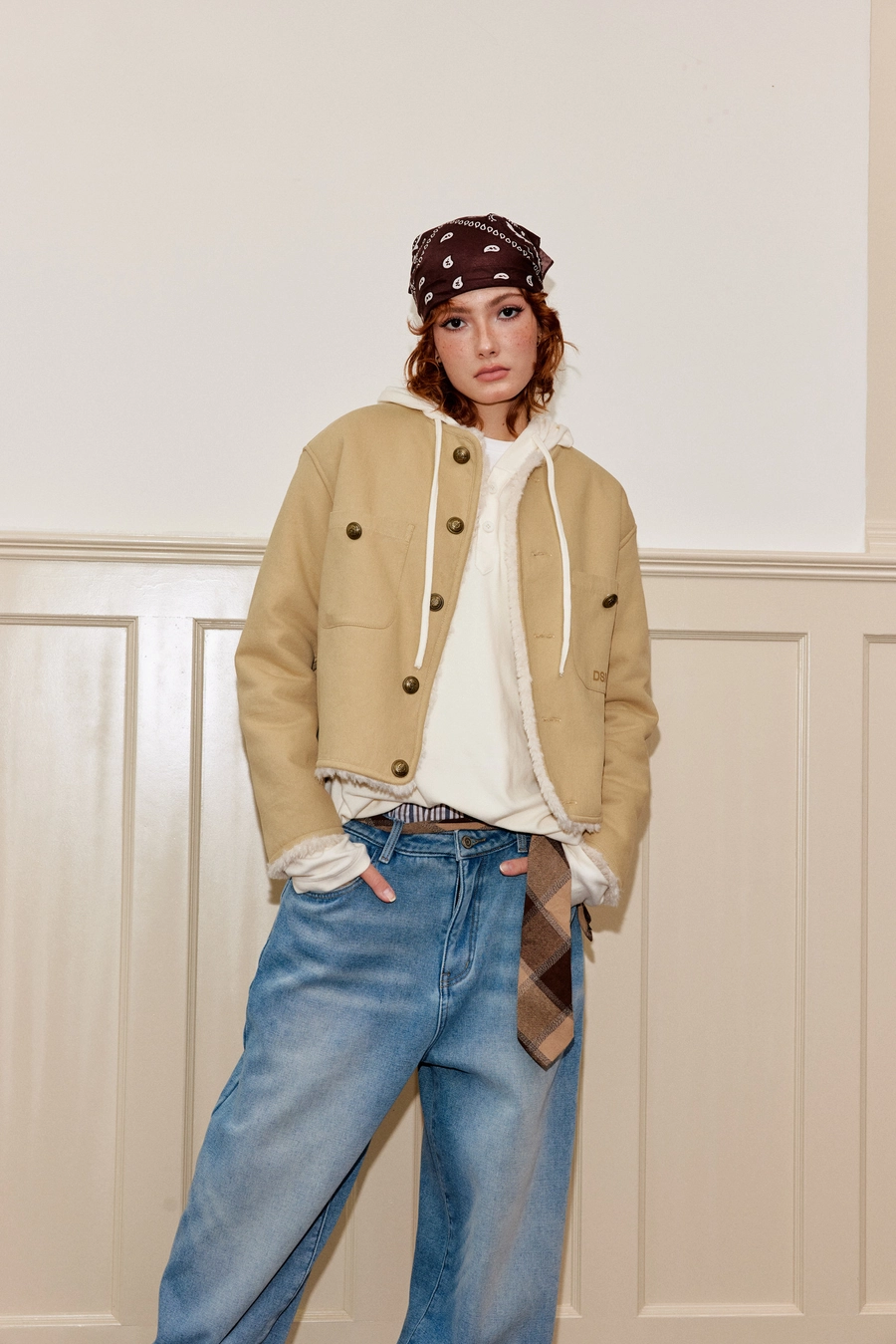 Двусторонняя куртка DONSMOKE Double Sided Sherpa Jacket