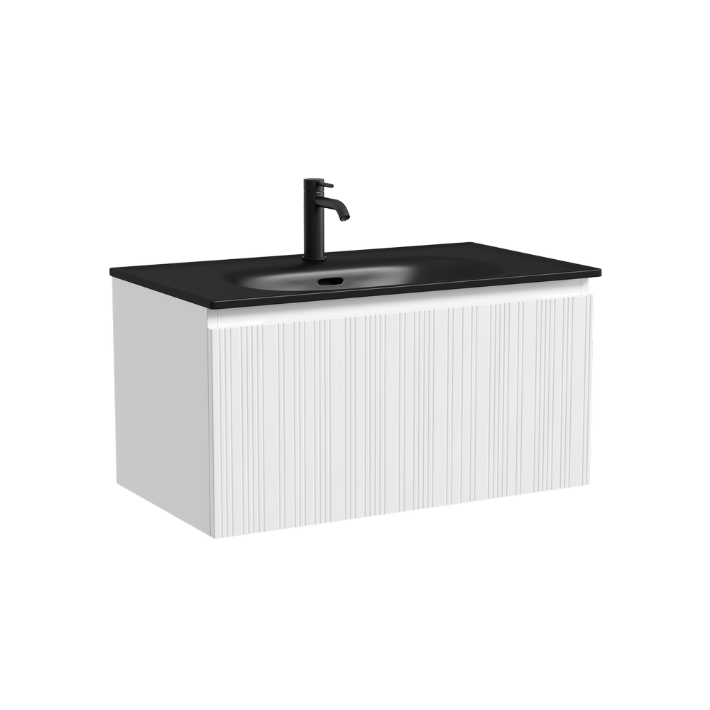 Тумба подвесная Sancos Code 785х453х400, c одним ящиком оснащенным доводчиками, цвет белый , арт. CD80W