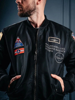 Лётная куртка MA-1 PATCH bomber, black