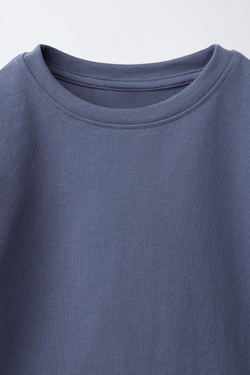 ZARA НАБОР ИЗ ТРЕХ ФУТБОЛОК, СИРЕНЕВЫЙ