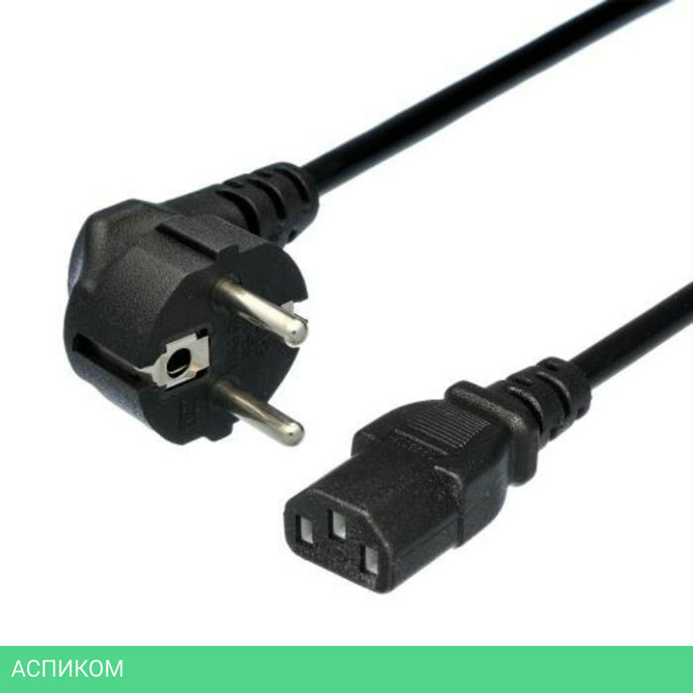 Кабель питания GoPower CEE 7/7-C13 1.2M Black (00-00024055)