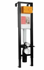 Унитаз подвесной Jacob Delafon STRUKTURA E21754RU-00 безободковый, с крышкой микролифт, с инсталляцией и кнопкой хром