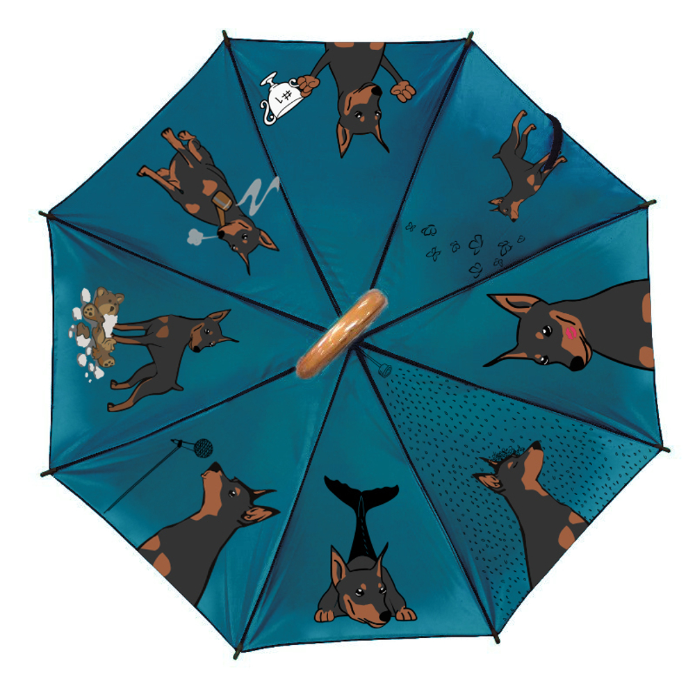 Зонт "Веселые Цвергпинчеры"