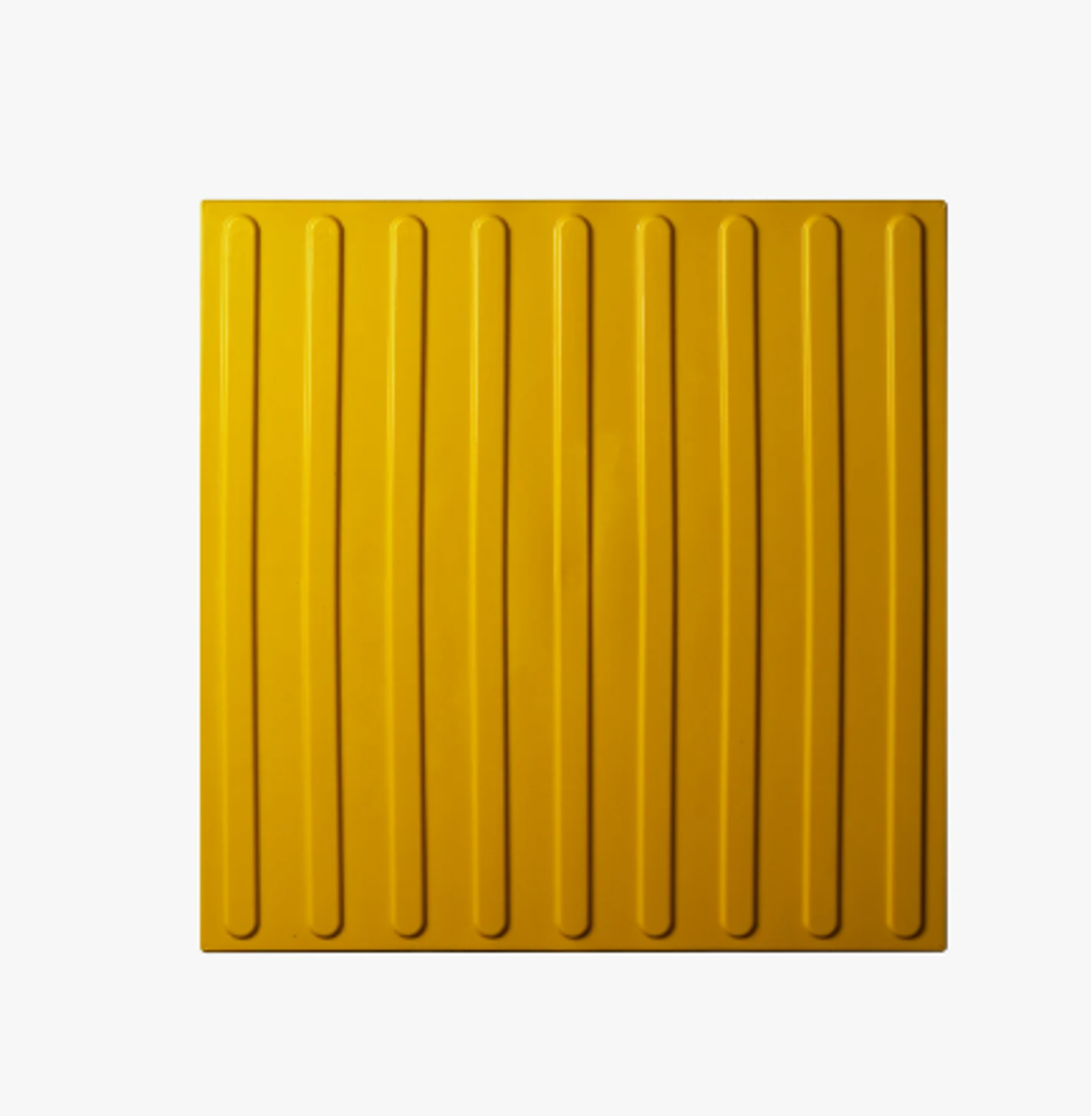 Плитка тактильная (направление движения, полоса) ПВХ 500x500x4