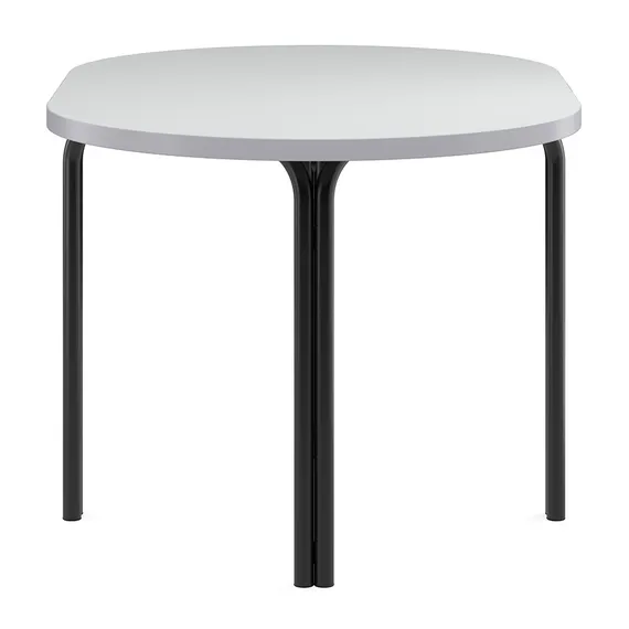 Столик кофейный ror, 75х50 см, черный/серый