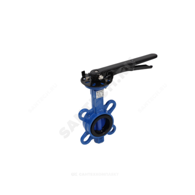 Затвор дисковый поворотный чугун Ду 125 Ру10/16 межфл с рукояткой диск чугун манжета EPDM Рус Benarmo .