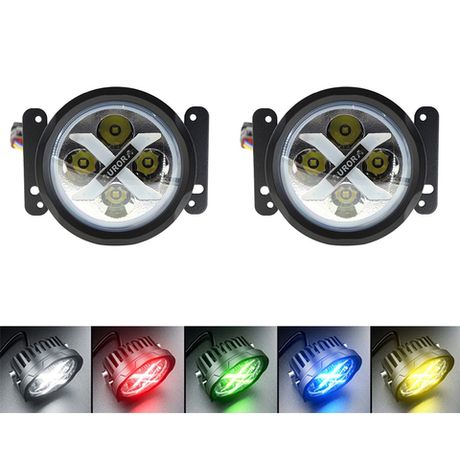 Фары Aurora X ближнего света ALO-E-R4T3-EQ врезные настраиваемый фон кнопкой