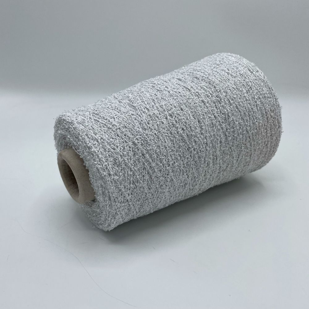 Пряжа хлопок с люрексом на бобине COFIL 31% хлопок 27% вискоза 31% полиамид 8% люрекс (200 гр на конусе)