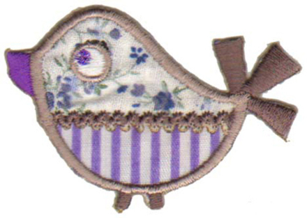 Термоаппликации HKM "Птичка", 4,5 х 3 см, 1 шт