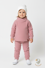 1555-01 Флисовый костюм "Cute" (пудра)