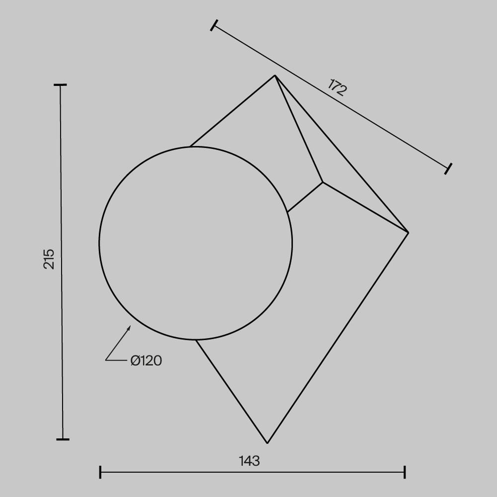 Бра Maytoni   MOD445WL-01B