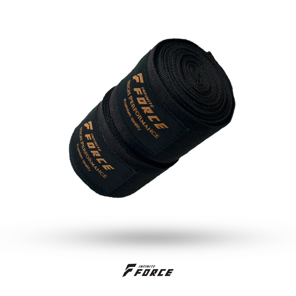 Бинты для бокса Infinite Force Premium Performance Black Gold 2 метра
